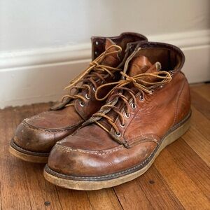Vintage Red Wing Boots - Irish Setter Moc Toe Size 12A